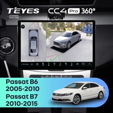 Штатная магнитола Teyes CC4 Pro 360 8/128 Volkswagen Passat B6 (2005-2010) (13")