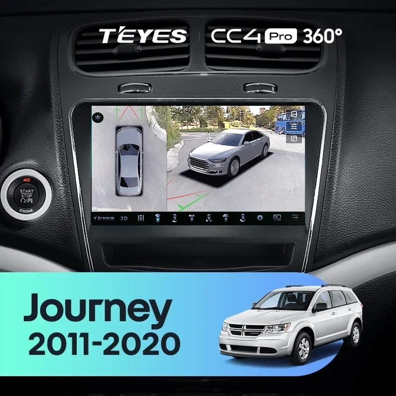 Штатная магнитола Teyes CC4 Pro 360 8/128 Dodge Journey JC (2011-2020)