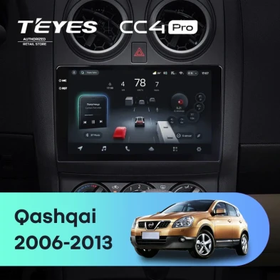 Штатная магнитола Teyes CC4 Pro 12/256 Nissan Qashqai 1 J10 (2006-2013) F1