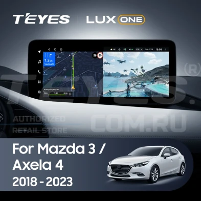 Штатная магнитола Teyes LUX ONE 4/64 Mazda Axela 4 (2018-2023) Тип-B Правый руль