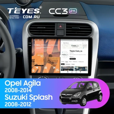 Штатная магнитола Teyes CC3 2K 4/32 Opel Agila (2008-2014)