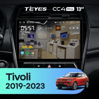Штатная магнитола Teyes CC4 Pro 8/128 SsangYong Tivoli (2019-2023) (13")