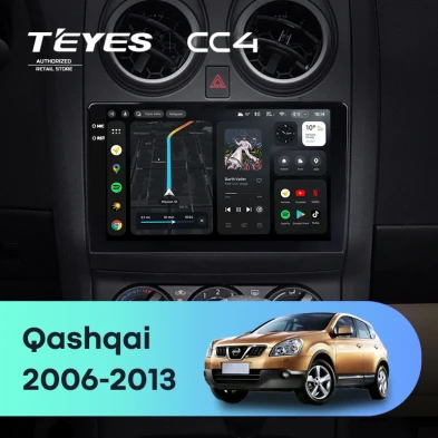 Штатная магнитола Teyes CC4 6/64 Nissan Qashqai 1 J10 (2006-2013) F1