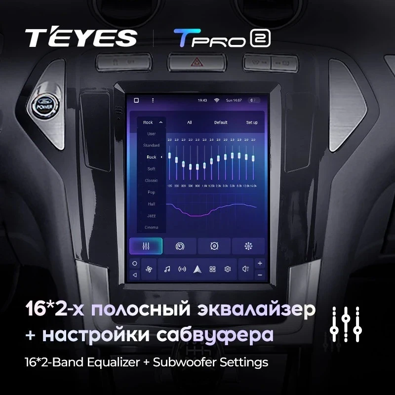 Штатная магнитола Tesla style Teyes TPRO 2 6/128 Ford Mondeo 4 (2006-2010)