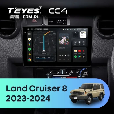 Штатная магнитола Teyes CC4 8/128 Toyota Land Cruiser 8 J70 70 (2023-2024)
