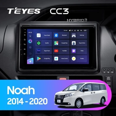 Штатная магнитола Teyes CC3 4/32 Toyota Noah R80 (2014-2020) F1 Правый руль