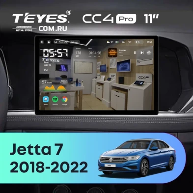 Штатная магнитола Teyes CC4 Pro 12/256 Volkswagen Jetta 7 (2018-2022) (11")