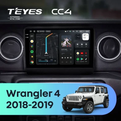 Штатная магнитола Teyes CC4 8/128 Jeep Wrangler 4 JL (2018-2019)
