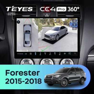 Штатная магнитола Teyes CC4 Pro 360 12/256 Subaru Forester SJ (2015-2018) (11")
