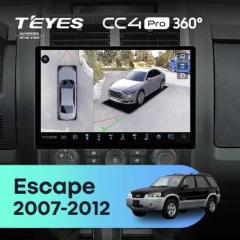 Штатная магнитола Teyes CC4 Pro 360 12/256 Ford Escape (2007-2012) F2 (13")