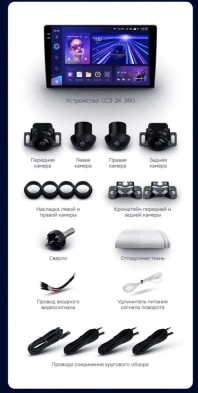 Штатная магнитола Teyes CC3 2K 360 6/128 Honda N-BOX 1 (2011-2017)