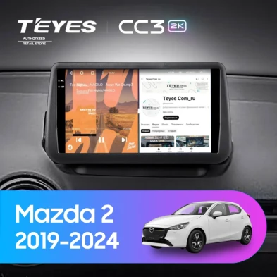 Штатная магнитола Teyes CC3 2K 4/64 Mazda 2 DJ (2019-2024) (0din)