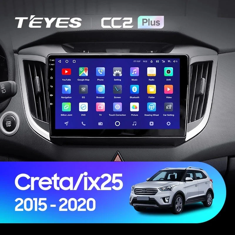 Штатная магнитола Teyes CC2L Plus 1/16 Hyundai Creta (2015-2020)