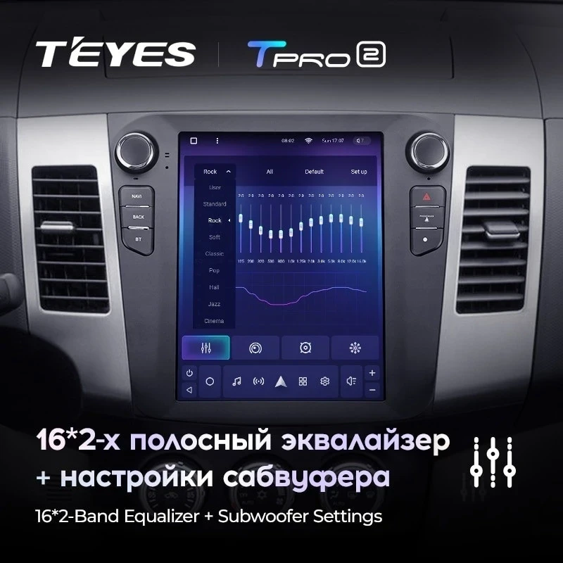 Штатная магнитола Tesla style Teyes TPRO 2 6/128 Citroen C-Crosser 1 (2007-2013) Тип-A