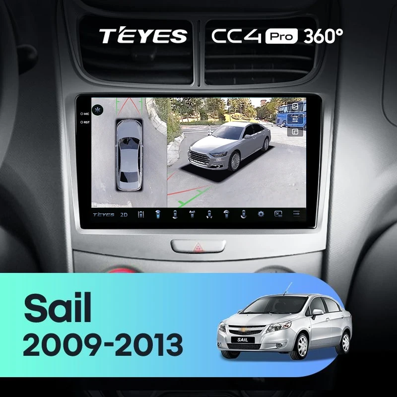 Штатная магнитола Teyes CC4 Pro 360 8/128 Chevrolet Sail (2009-2013)
