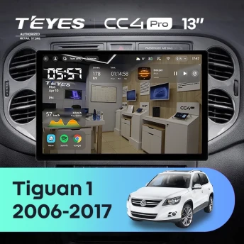 Штатная магнитола Teyes CC4 Pro 12/256 Volkswagen Tiguan 1 NF (2006-2017) F2 (13")