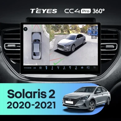 Штатная магнитола Teyes CC4 Pro 360 8/128 Hyundai Solaris 2 (2020-2021) (11")