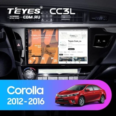 Штатная магнитола Teyes CC3L 4/64 Toyota Corolla (2012-2016) Тип-B