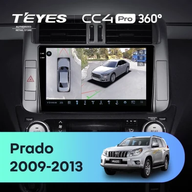 Штатная магнитола Teyes CC4 Pro 360 12/256 Toyota Land Cruiser Prado 150 (2009-2013) F1 Тип-A