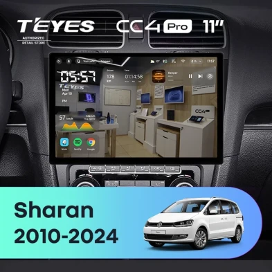 Штатная магнитола Teyes CC4 Pro 12/256 Volkswagen Sharan (2010-2024) (11")