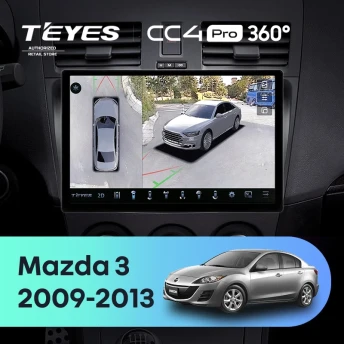 Штатная магнитола Teyes CC4 Pro 360 12/256 Mazda 3 2 (2009-2013) (11")