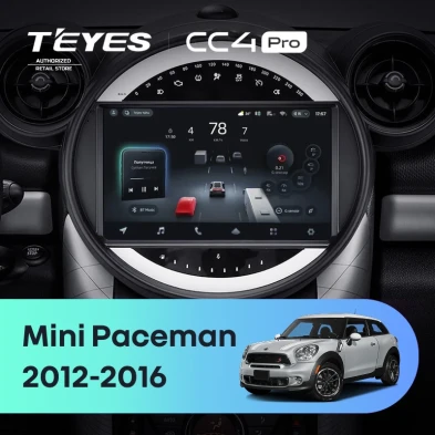 Штатная магнитола Teyes CC4 Pro 8/128 Mini Paceman (R61) (2012-2016) F2