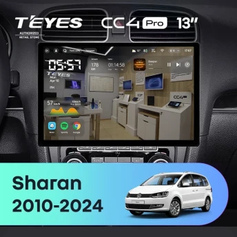 Штатная магнитола Teyes CC4 Pro 8/128 Volkswagen Sharan (2010-2024) (13")