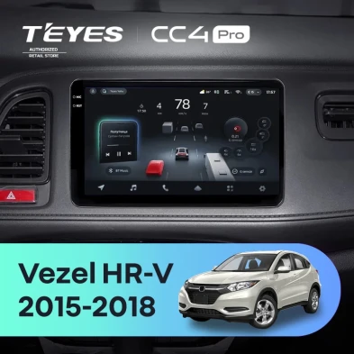 Штатная магнитола Teyes CC4 Pro 8/128 Honda HR-V (2015-2018)
