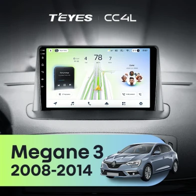 Штатная магнитола Teyes CC4L 6/64 Renault Megane 3 (2008-2014)