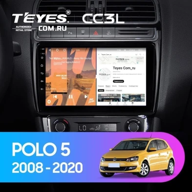 Штатная магнитола Teyes CC3L 4/64 Volkswagen Polo 5 (2008-2020)
