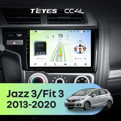 Штатная магнитола Teyes CC4L 6/64 Honda Fit 3 GP GK (2013-2020) Тип-A