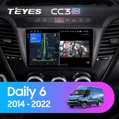 Штатная магнитола Teyes CC3 2K 360 6/128 Iveco Daily 6 (2014-2022)