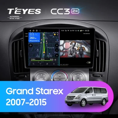 Штатная магнитола Teyes CC3 2K 4/64 Hyundai Grand Starex (2007-2015) F1