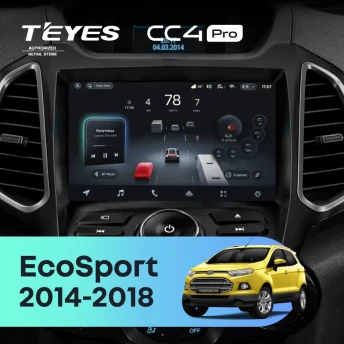 Штатная магнитола Teyes CC4 Pro 12/256 Ford EcoSport (2014-2018) F2