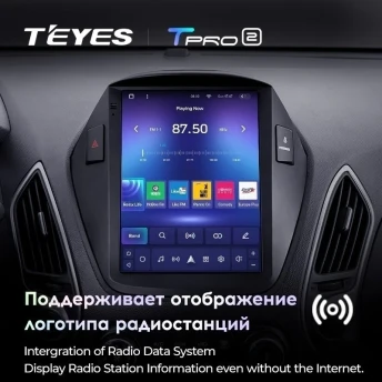 Штатная магнитола Tesla style Teyes TPRO 2 3/32 Hyundai IX35 (2009-2015) F2 Тип-C
