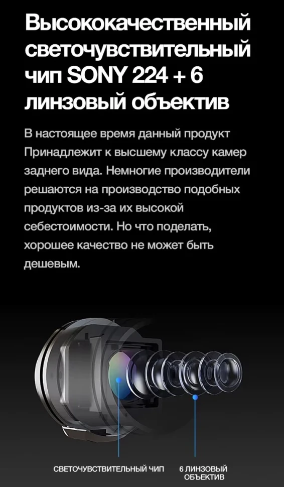 Камера заднего (переднего) вида Teyes Sony AHD 1080P универсальная