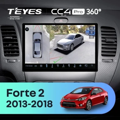 Штатная магнитола Teyes CC4 Pro 360 8/128 Kia Forte 2 (2013-2018) F1 Тип-AB (11")