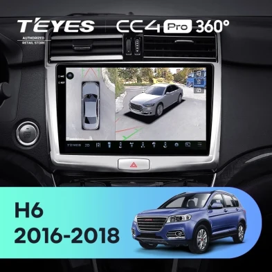 Штатная магнитола Teyes CC4 Pro 360 12/256 Haval H6 (2016-2018)