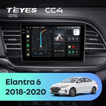 Штатная магнитола Teyes CC4 8/128 Hyundai Elantra 6 (2018-2020) Тип-A