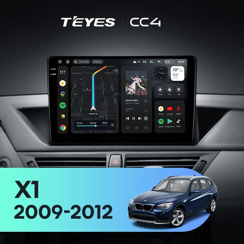 Штатная магнитола Teyes CC4 6/64 BMW X1 E84 (2009-2012)