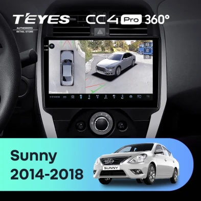 Штатная магнитола Teyes CC4 Pro 360 12/256 Nissan Sunny (2014-2016)