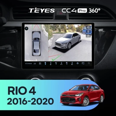 Штатная магнитола Teyes CC4 Pro 360 8/128 Kia Rio 4 (2016-2020) Тип-B (11")