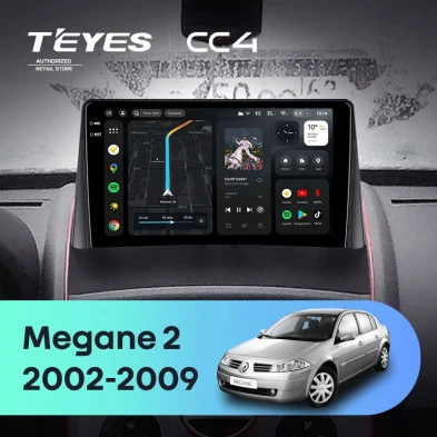 Штатная магнитола Teyes CC4 6/64 Renault Megane 2 (2002-2009)
