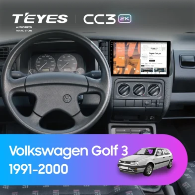 Штатная магнитола Teyes CC3 2K 6/128 Volkswagen Golf 3 (1991-2000)