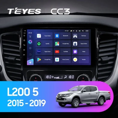 Штатная магнитола Teyes CC3 4/32 Mitsubishi L200 5 (2015-2019) кондиционер F1