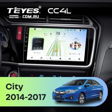 Штатная магнитола Teyes CC4L 6/64 Honda City (2014-2017) Тип-A