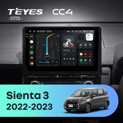 Штатная магнитола Teyes CC4 8/128 Toyota Sienta 3 (2022-2023)