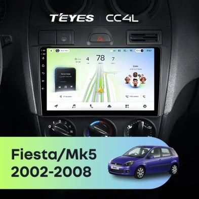 Штатная магнитола Teyes CC4L 6/64 Ford Fiesta Mk5 (2002-2008)