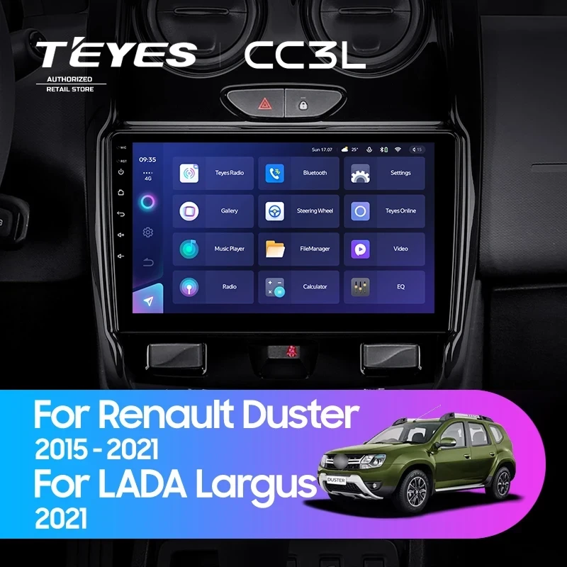 Штатная магнитола Teyes CC3L 4/64 Lada Largus 2021+ F1