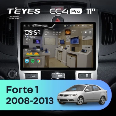 Штатная магнитола Teyes CC4 Pro 12/256 Kia Forte 1 (2008-2013) F2 (11")